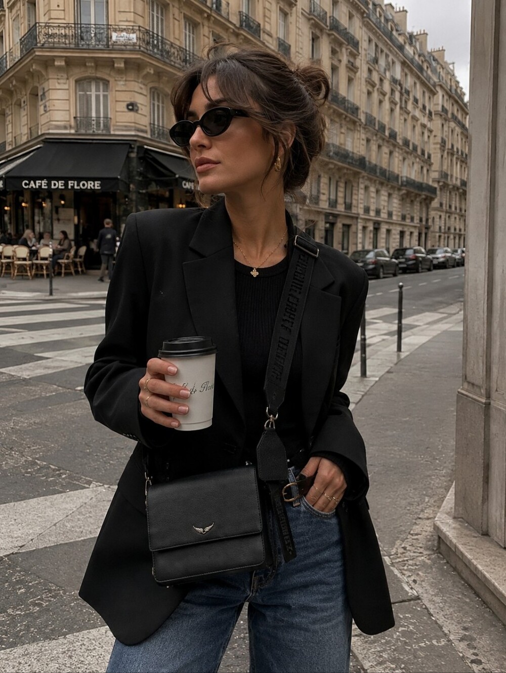 Zadig & Voltaire Black Leather Crossbody Bag
